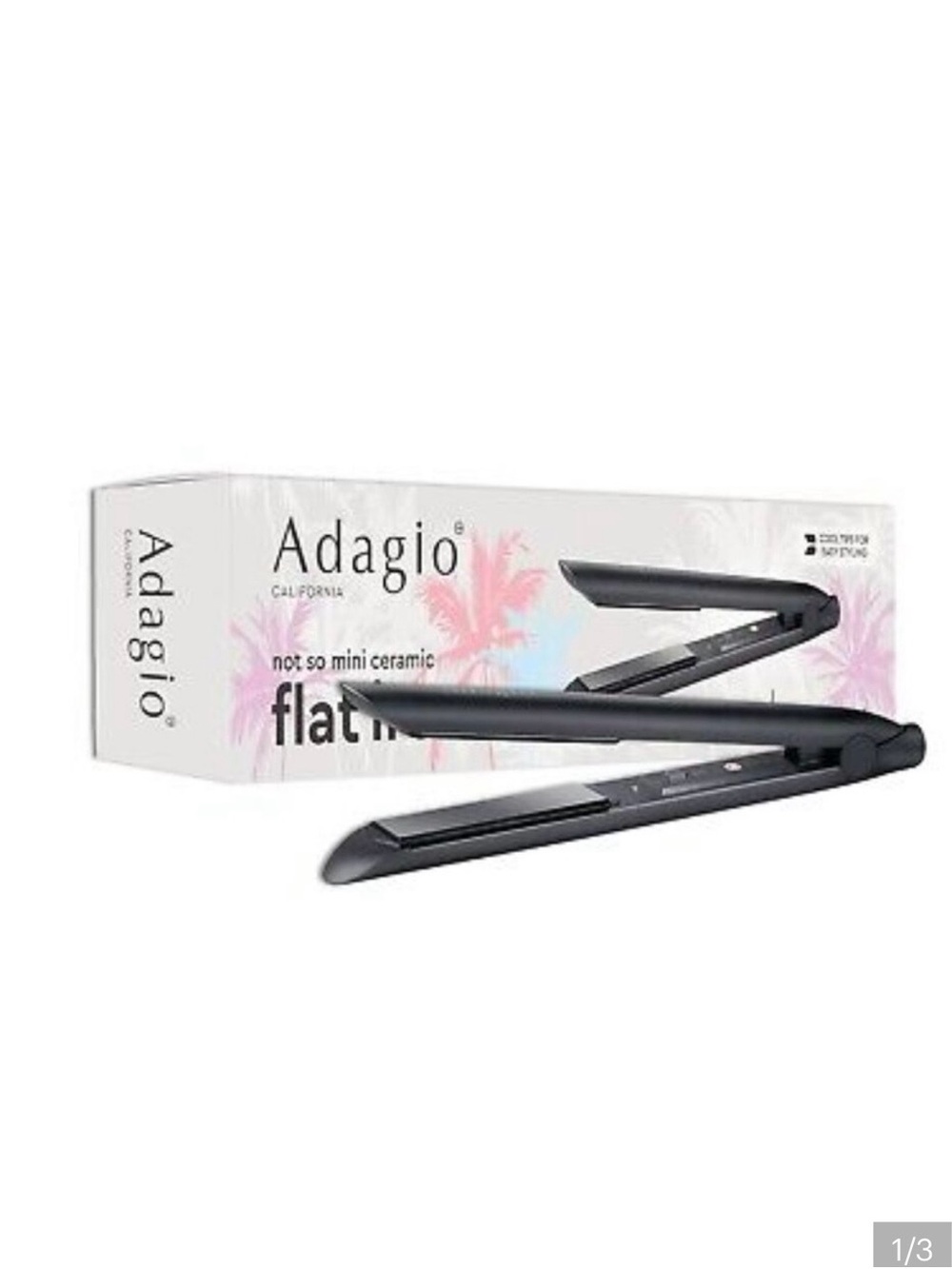 Black Ceramic Flat Iron - Sleek Travel Styling